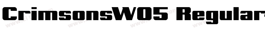 CrimsonsW05 Regular字体转换